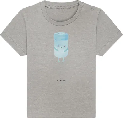 Produktbild von Mr. & Mrs. Panda Babyshirt Beste Freunde Salz 6. - 12. Monat - Heather Grey - Geschenk, Lustige Sprüche, , Baby T-Shirt, Organic, Fehlende Keywords, Jerseyshirt