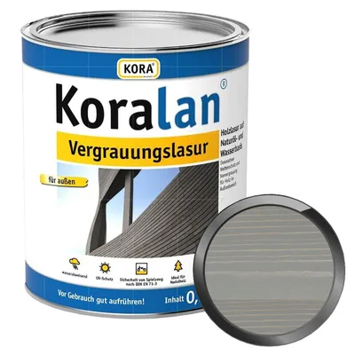 Produktbild von KORA Koralan Vergrauungslasur 0.75 Liter Basalt