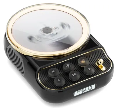 Productafbeelding van Retro cd-speler, draagbaar, met Bluetooth 5.3, hifi-luidspreker