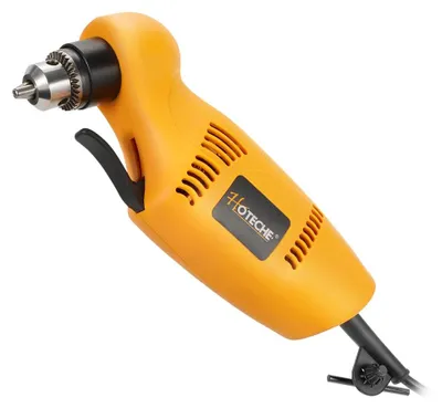 Winkelbohrmaschine 450 W, 0-1400 U/min, 10 mm, variable Drehzahl, VDE