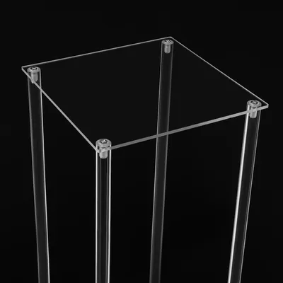 Immagine prodotto di Portafiori in acrilico - Set di colonne 10 pezzi - Rettangolare - Capacità di carico circa 8 kg - Per decorazioni di matrimoni ed eventi - Portavaso