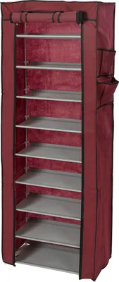 Image de Baytex Armoire à chaussures pliante EYHM530 Rouge