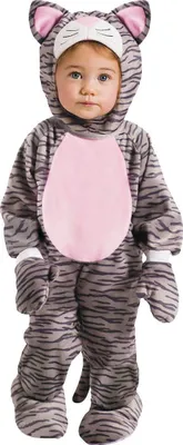 Produktbild von Kuschelweiches Kätzchen Babykostüm für Fasching & Karneval Baby Größe: L