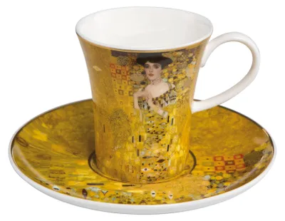 Produktbild von Goebel Espressotasse Gustav Klimt - Adele Bloch-Bauer, Fine Bone China, Bunt, 100 ml, 67011661