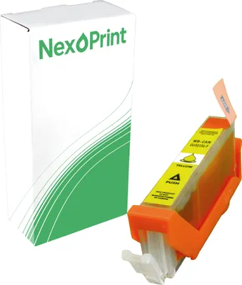 Produktbild von Druckerpatrone kompatibel zu Canon 6446B001 CLI-551XLY yellow Pixma MG 6450 MG 6420 MG 6350 MG 5655 MG 5650 white