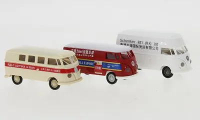 Produktbild von Brekina 90496 - 1/87 Set VW T1b, Asien, 3 Modelle, 1960 - Neu