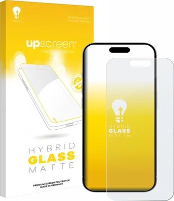 Produktbild von upscreen Entspiegelungs Schutzglas für Apple iPhone 15 / 15 Pro Schutzfolie Panzer Folie Glas Display Schutz matt