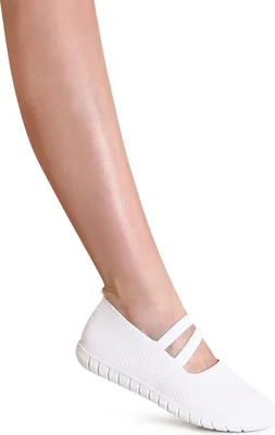 Produktbild von topschuhe24 3082 Damen Halbschuhe Sportliche Ballerina, Farbe:Weiß, Größe:39 EU