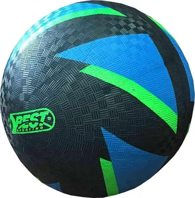 Produktbild von Best Sporting Barfuß Fußball Glow in The Dark I Leichter Ball Größe 5 I schwarz-Blauer Sportball I leuchtender Kickball I Kinder Spielball aus PVC