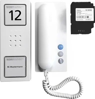 Produktbild von Siedle & Söhne Türsprechanlage Audio-Compact-Set CA 812-1 W, weiß/weiß, 1 Stk.