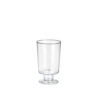 Immagine prodotto di 10 bicchieri a stelo per vino bianco, PS 0,1 l Ø 5,1 cm - 8,5 cm cristallo trasparente monoblocco
