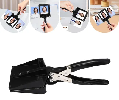 Obrázek produktu pro Řezačka na fotografie, hliníková slitina, rozměry 9 x 3,4 palce, rozměr řezu 1,4 x 1,8 palce, ergonomická rukojeť, precizní řezací čepel