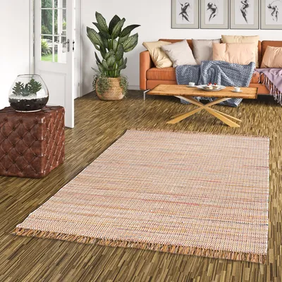 Produktbild von Baumwolle Natur Teppich Cayenne Braun Bunt Meliert, Größe:170x240 cm