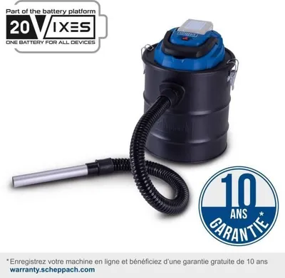 Produktbild von Aschesauger Scheppach C-AVC15-X, Akku, 10kPa, Kompatibel mit IXES 20V, Starterkit 2Ah