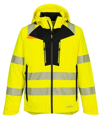 Image de Dx4 Veste De Pluie Haute Visibilité  - L - Jaune - Portwest