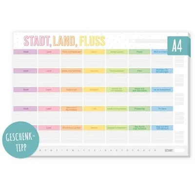 Produktbild von Spielblock Stadt Land What