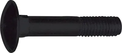Produktbild von Schlossschraube M6 x 30mm Torbandschrauben verzinkt ohne Mutter DIN603 schwarz