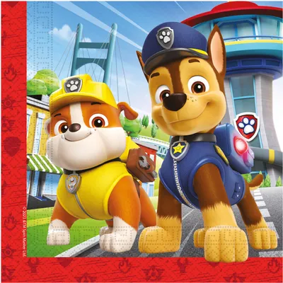 Immagine prodotto di Tovaglioli 33x33cm PAW PATROL 20 pezzimix, 2 veli,, Procos PROCOS