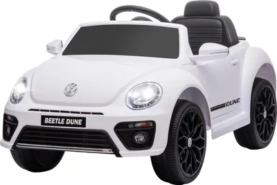 Obrázek produktu pro Dětské elektrické autíčko 12V dětské auto s 2,4G dálkovým ovládáním, hudba, klakson, elektrické vozítko s LED světly, USB/MP3 port, 3-5 km/h, pro děti 3-5 let, bílá