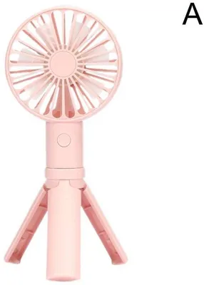 Produktbild von Mini-gezichtsventilator, rood, oplaadbaar, opvouwbaar, draagbaar