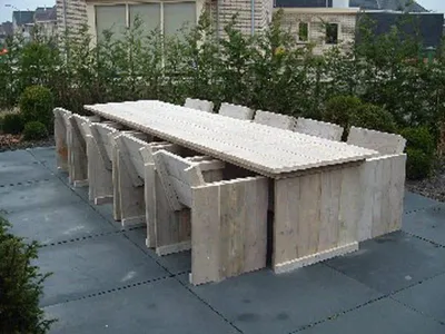 Produktbild von Gartenmöbel-Set Terschelling, Tisch 300x100 mit 6 Stühlen