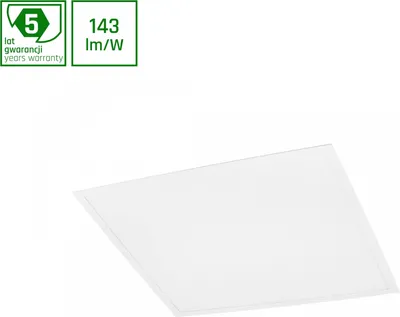 Image de Panneau LED Spectrum, éclairage arrière en algine, 30W, rectangulaire, 60x60cm, blanc, 4300lm, angle de diffusion 120°, IP20, lumière blanche froide, 6000K