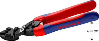Produktbild von Knipex Kompaktbolzenschneider CoBolt DIN ISO 5743 20° mit Facette 2K-Hüllen - 71 22 200 SB
