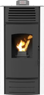 Produktbild von Enya Air Pelletofen A+ – 8/10/12 kW, luftgeführt, Wirkungsgrad >93%, verschiedene Farben - Weiß / 8 kW
