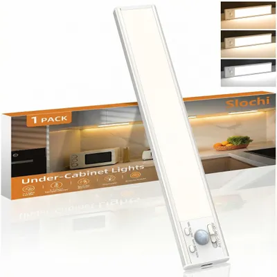 Productafbeelding van Kastlamp Oplaadbaar - 20 cm Dimbaar - 3 Kleurtemperaturen - LED Lichtstrip