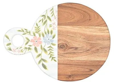 Image de Planche à découper en bois "Only Natural" – Multicolore – 43 × 33,5 × 2 cm