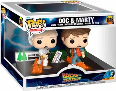 Zdjęcie produktu dla Funko Pop! Doc i Marty z Powrotu do Przyszłości - Figurka Winylowa Moments