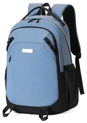 Image de Sac à dos pour femmes et hommes, 15,6 pouces, imperméable, couleur bleue. Sac à dos idéal pour l'université, le travail, l'école, les loisirs, avec compartiment anti-vol