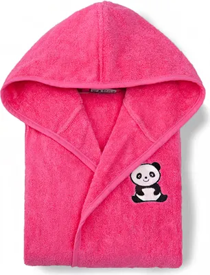 Produktbild von grace grand spa Bademantel mit niedlicher Motiv-Stickerei Pink 110/116