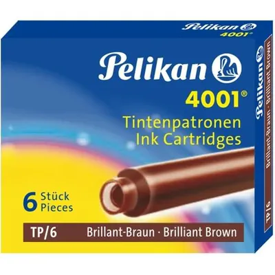 Immagine prodotto di Cartucce d'inchiostro Pelikan 4001 TP/6, marrone brillante