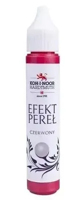 Image de Stylo à effet perlé rouge 30ml