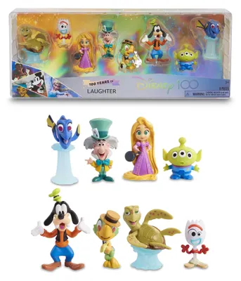 Disney 100 Lachpaket – 8 Sammelfiguren, 8 cm, Kunststoff