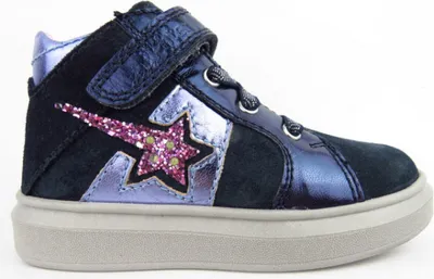Image de Baskets montantes Richter Velour pour filles, bleu, taille 27