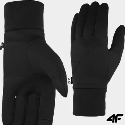 Produktbild von 4F Handschuhe Fahrradhandschuhe REU053, Farbe: Schwarz, Große: S
