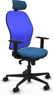 Obrázok produktu pre Kancelárske kreslo s opierkou hlavy Piqueras y Crespo 1D036N2 Svetlomodré