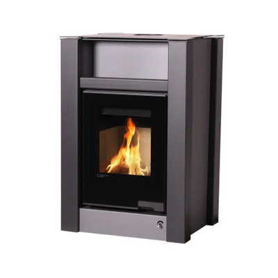 Image de HS FLAMINGO poêle-cheminée AQUAFLAM VARIO LEND 11/7 kW - gris