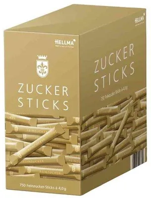 Zdjęcie produktu dla HELLMA 60000049 GOLDLINE Zucker-Sticks,3kg