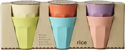 Zdjęcie produktu dla Zestaw 6 kubków Rice Melamin – wzór Gloriously Gifted, pojemność 250 ml