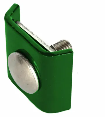 Produktbild von 10x Eckverbinder für Doppelstabmatten Mattenverbinder Zaunverbinder Zaun Klemme Grün (RAL 6005)