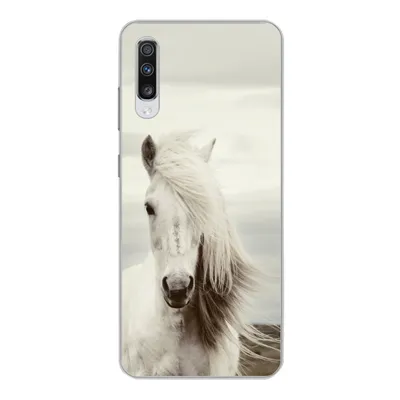 Produktbild von MuchoWow® Handyhülle Schutzhülle Hülle für Samsung Galaxy A70 Pferd - Strand - Mähne Silikon Softcase Handy Hülle - Schutzhaube
