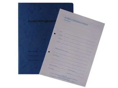 Obrázek produktu pro Berichtsheft / Ausbildungsnachweise als Block - für 1 Jahr: tägliche Eintragungen (Montag - Samstag) pro Woche 1 Seite, mit stabilem Kartonhefter