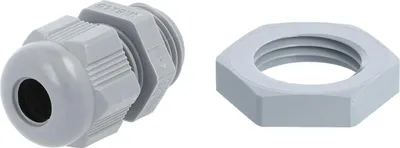 Productafbeelding van STEX24 PA manchetkoppeling met borgmoer - Eigen merk STEX24, M16x1,5, verpakkingseenheid 50 stuks, polyamide (PA), schroefdraadlengte 8,0 mm - 1 stuk