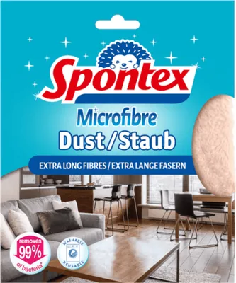 Immagine prodotto di Panno per la polvere in microfibra Spontex per tutti i tipi di superfici Confezione da 1 pezzo