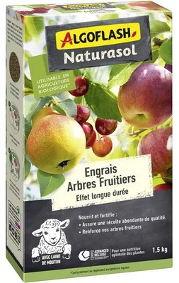 Produktbild von Obstbaumdünger, ALGOFLASH NATURASOL, Langzeitwirkung, 1,5 kg, UAB