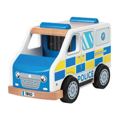 Produktbild von Tidlo Polizeiwagen Holz Spielzeugauto Polizei