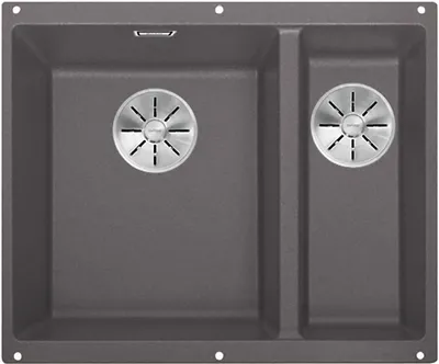 Produktbild von BLANCO SUBLINE 340/160-U, Schrankwaschbecken, Silgranit, Grau, Rechts, 60 cm, Deutschland